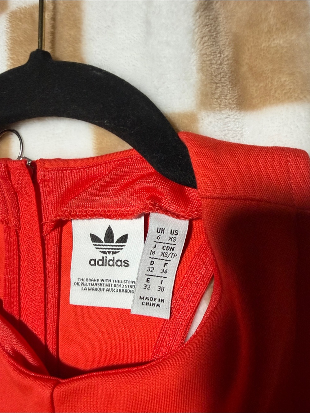 adidas orange  Red Athletic jumpsuit